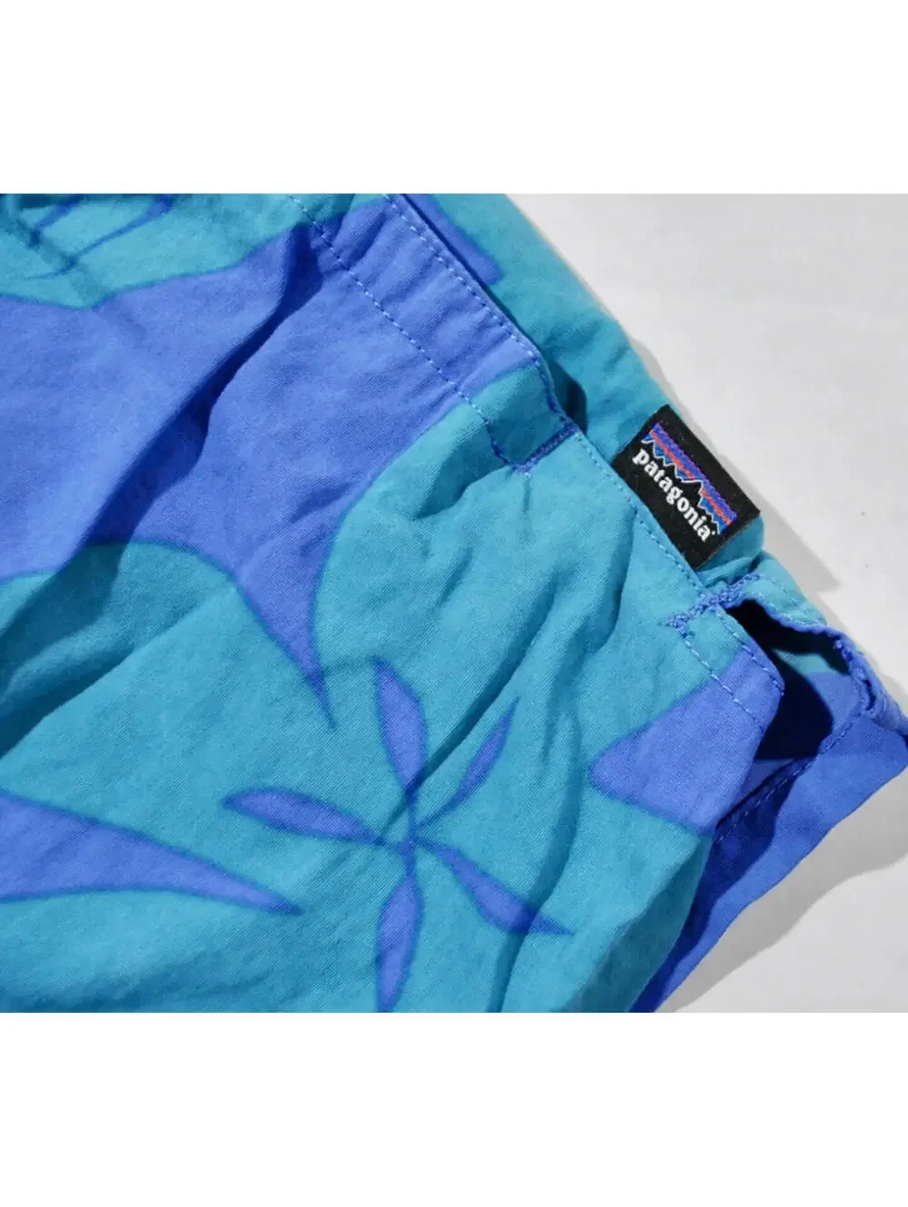 Patagonia Surf Beach Swim Hawaiian Blue Shorts Size Women's Small